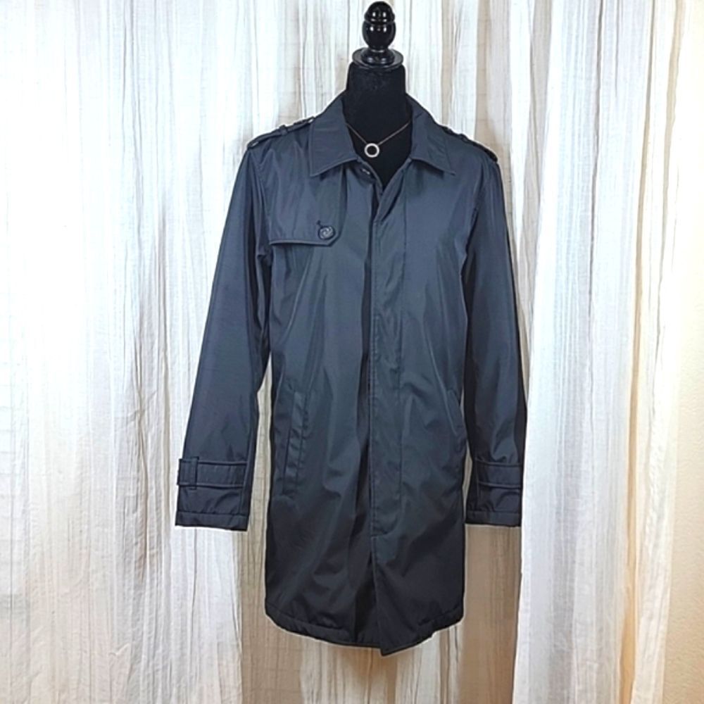Kenneth Cole Reaction Black Water Repellant Jacket - Picture 3 of 16